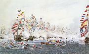 unknow artist Flottparad in Portsmouth the 23 Jun 1814 to remembrance of one besok of the presussiske king ochh the Russian emperor Germany oil painting artist